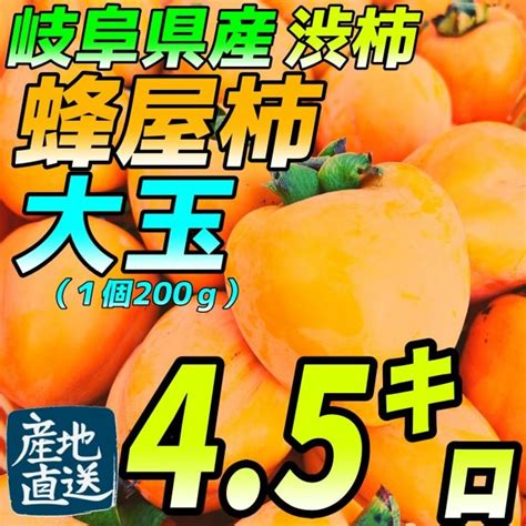 大玉サイズの干し柿に！蜂屋柿★岐阜県産『渋柿』 1個200gです彡の通販 By 柿の王様〜岐阜県産地直送〜｜ラクマ