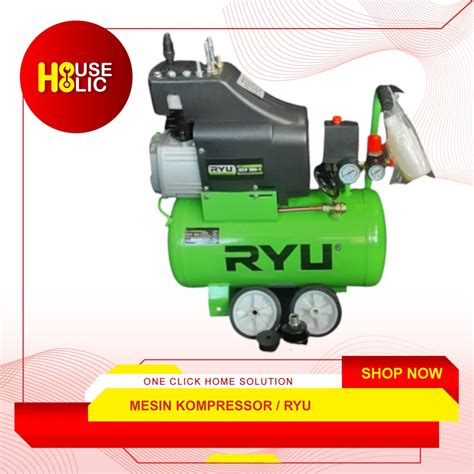 Jual RYU Mesin Kompressor Angin 25 Liter 1 HP 1 Air Compressor RCP