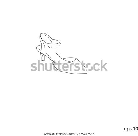 Continuous Line Drawing Womens High Heel Stock Vector Royalty Free 2275967587 Shutterstock