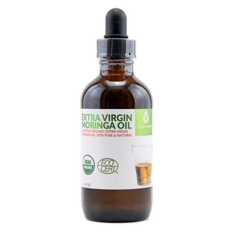 Organic Moringa Oil Cold Pressed Extra Virgin 100 Pure Food Grade