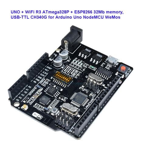 Unowifi R3 Atmega328pesp8266 32mb Usb Ttl Ch340g For Arduino Uno Nodemcu Wemos ขาย Arduino