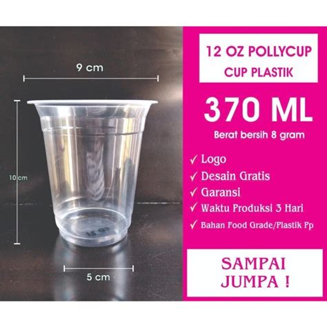 Jual Sablon Cup Gelas Plastik Boba Thai Tea Juz Kopi Datar 12 Oz 14 Oz