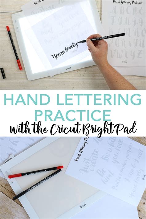 Hand Lettering Practice with the Cricut BrightPad - Angie Holden The ...