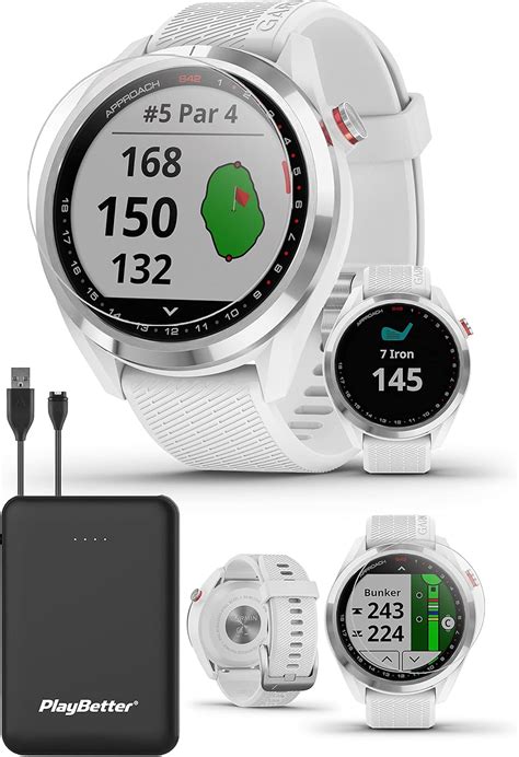 Garmin Approach S42， Gps Golf Smartwatch， Lightweight With 1 2 Touchscreen， 42k Preloaded