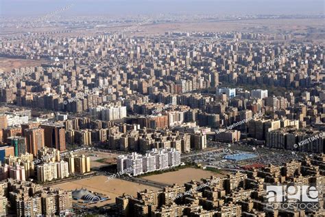 Aerial View Of Cairo Egypt North Africa Stock Photo Picture And