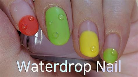 Tutorial Gotas De Agua Waterdrop Video Nails Nail Art Tutorial