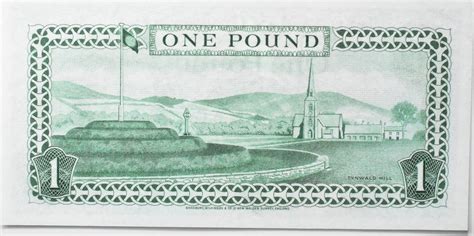 Isle Of Man Pfund O J Banknote Aus Plastik Bankfrisch