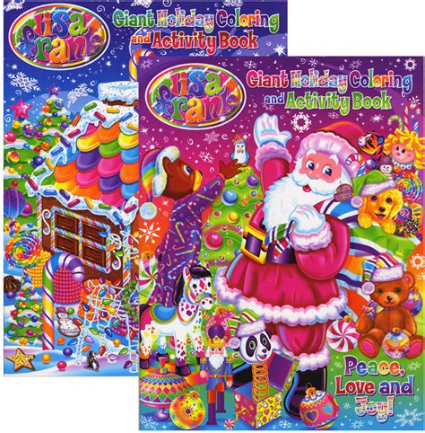 Wholesale Lisa Frank Holiday Giant Coloring Activity Book Sku 789804 Dollardays