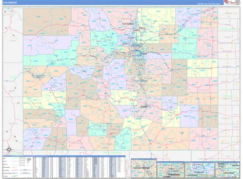 Colorado 3 Digit Zip Code Map