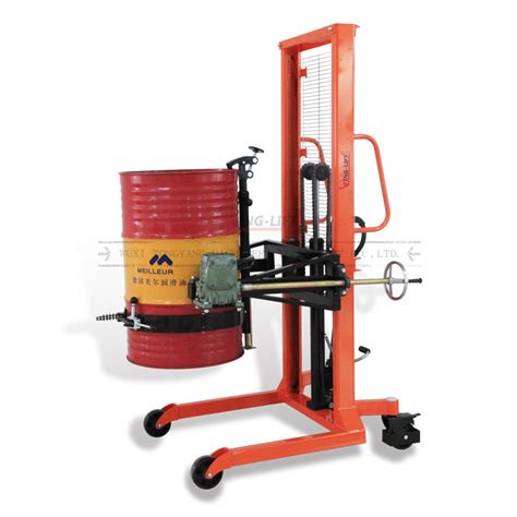 Loading Capacity 450kg Manual Hydraulic Lifting And Transporting Drum