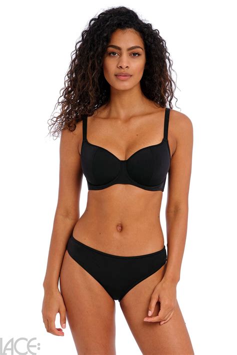 Freya Swim Jewel Cove Bikini Push Up Bh E K Cup Plain Black Lace De