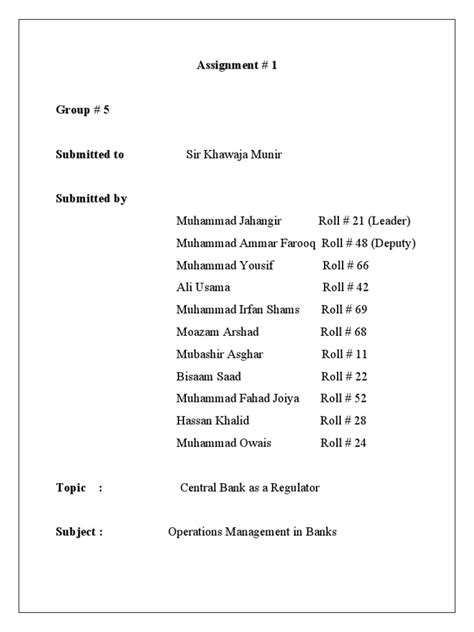 Operations Managemnet | PDF | Banks | Central Banks