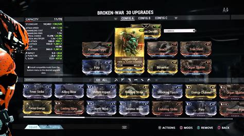 Warframe Broken War Build Youtube