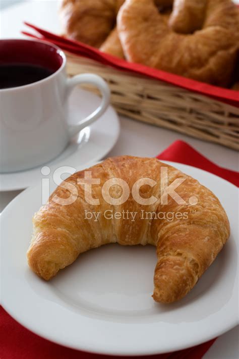 Croissant And Coffee Stock Photo | Royalty-Free | FreeImages