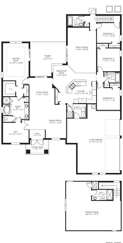 Charleston Grande Floor Plan | House plans, New house plans, House ...