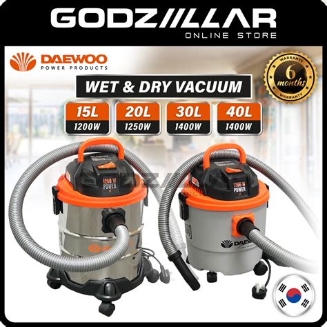 Daewoo 15l And 20l And 30l And 40l Vacuum Cleaner Wet And Dry Vacuum Cleaner