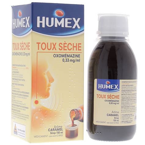 Humex toux sèche nocturne sirop adultes flacon de 150 ml