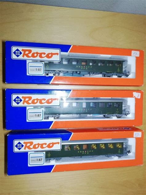 3x Roco Sbb Seetalwagen C4 BC4 H0 DC Kaufen Auf Ricardo