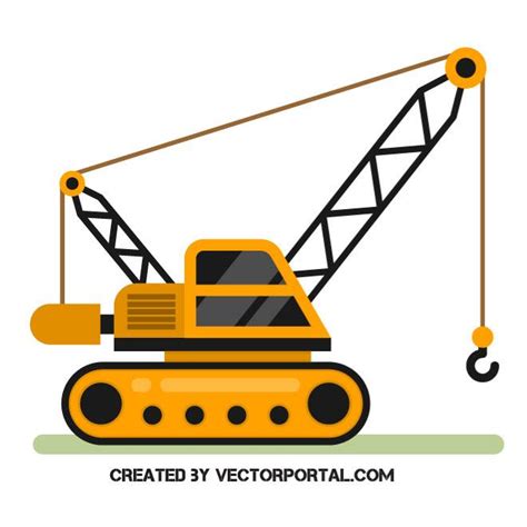 Mobile Crane Cartoon