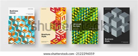 Colorful Magazine Cover A4 Design Vector Stock Vector (Royalty Free ...