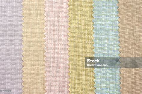 Samples Of Colored Canvas Fabric Texture Stock Photo Download Image