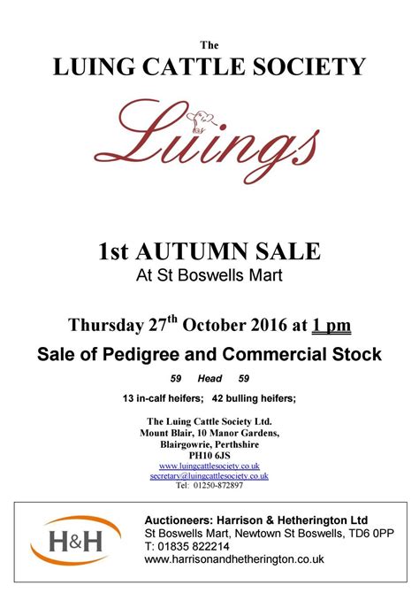 Luing Cattle Society Sale 271016 by Harrison & Hetherington - Issuu