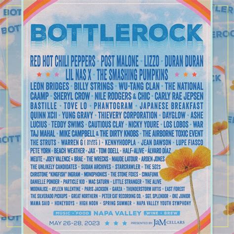 Bottlerock Lineup Red Hot Chili Peppers Post Malone Lizzo