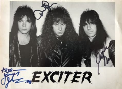 Exciter – “Band Promo Photo” Signed 8×10 | Buy Heavy Metal + Hard Rock ...