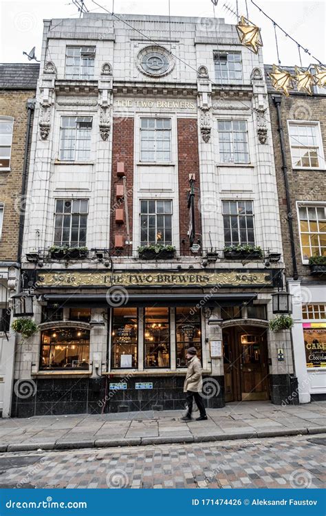 The Two Brewers Pub On Monmouth Street Covent Garden London Editorial