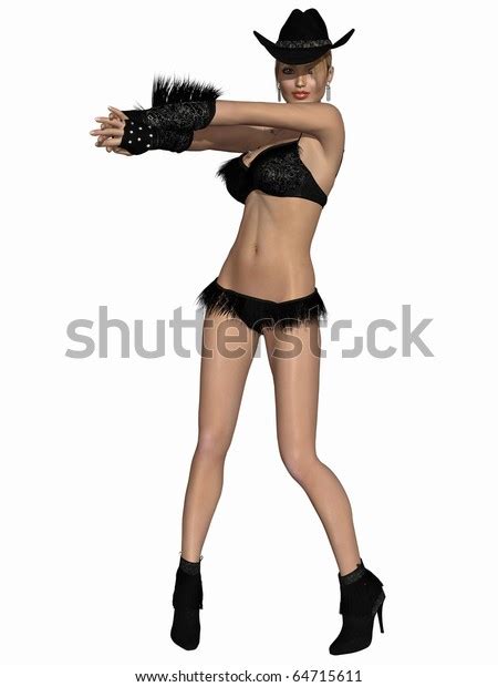 Sexy Cowgirl Stock Illustration 64715611 Shutterstock