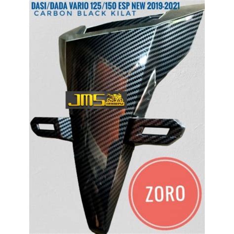 Jual Cover Tutup Carbon Tameng Dasi Plat Nomor Depan Vario 125 Vario