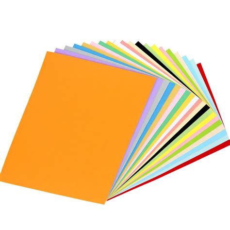 50 Folhas A4 De Papel Colorido 120gsm Papel 230gsm Cartão Que Faz