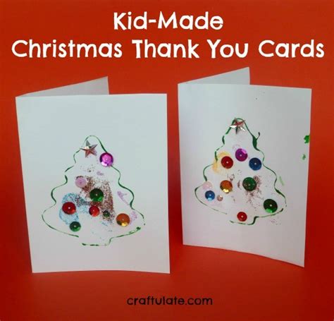 Kid Made Christmas Thank You Cards Craftulate