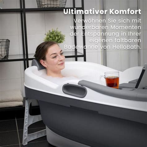 HelloBath skládací vana antracit 148 cm Kaufland cz