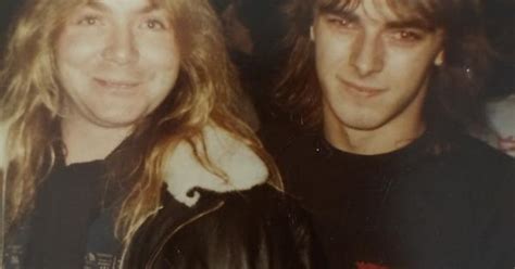 Me And Guitarist Dave Murray Of Iron Maiden Circa 1984 Imgur