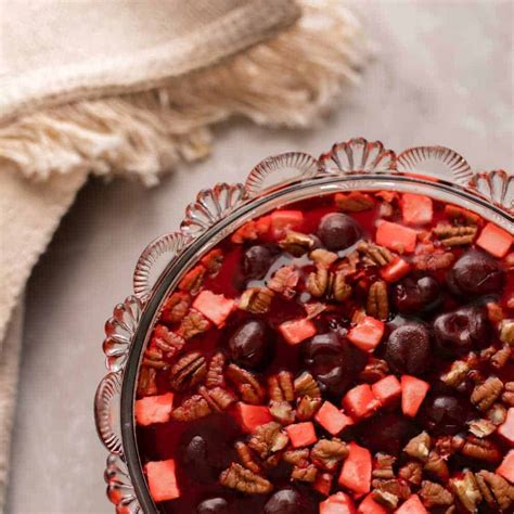 Black Cherry Jello With Cream Cheese And Pecans