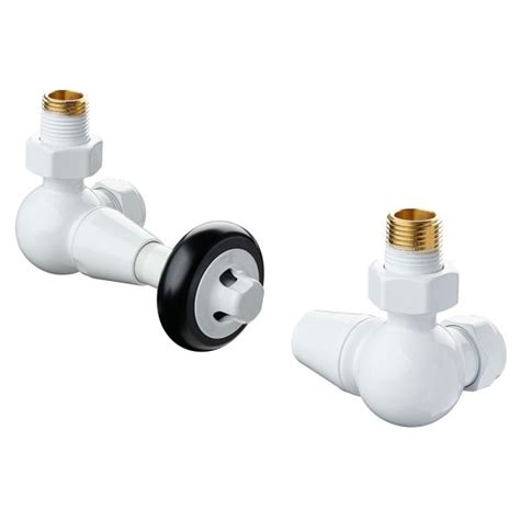 Terma Traditional Axis White Corner Thermostatic Radiator Valves