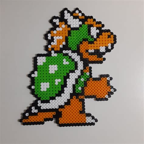 Bowser Perler Bead Art Super Mario Bros 3 Mario Video Etsy