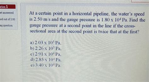 Solved Stion 1 Et Answered Ked Out Of 2 00 At A Certain Chegg