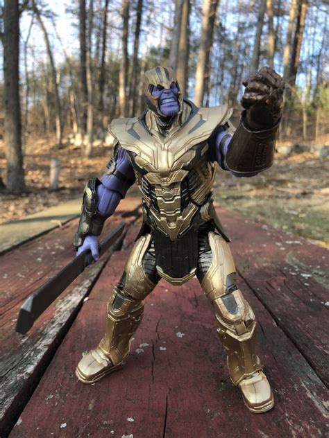 REVIEW: Marvel Legends Endgame Thanos in Armor Build-A-Figure - Marvel ...