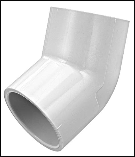 Lasco 1 1 2 X 1 1 2 45 Degree Elbow Pvc Slip X Slip 417 015