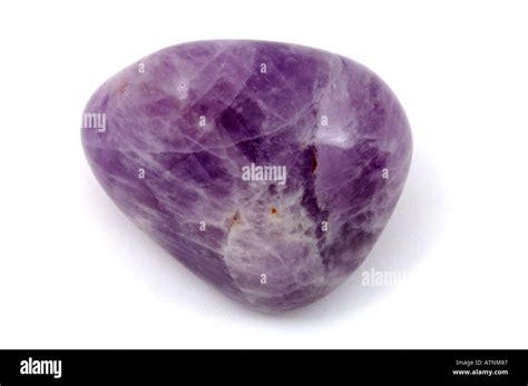 Pisces Birthstone Purple Amethyst on white background Stock Photo - Alamy