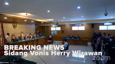 BREAKING NEWS Sidang Vonis Herry Wirawan Terdakwa Pemerkosa Belasan