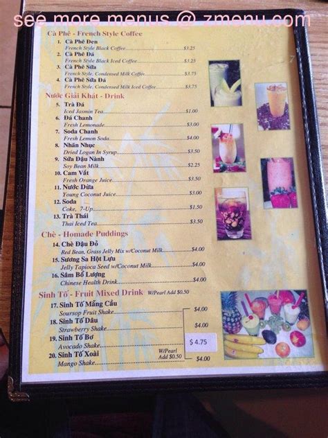 Online Menu of Com Tam Thien Huong Restaurant, San Jose, California, 95111 - Zmenu