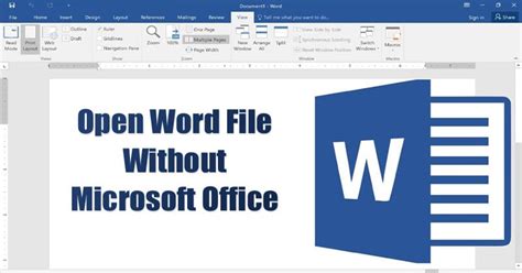 How To Open Word Document Without Microsoft Office In Windows