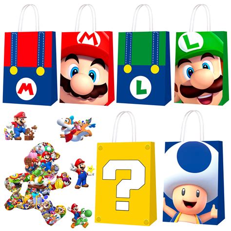 Buy Super Mario Party Bags For Super Mario Party Supplies Pcs All In