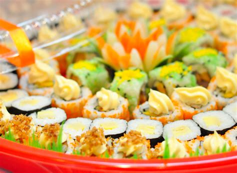 Sushi Party Platter Sushi Party, Party Platters, Pasta Salad, Ethnic ...