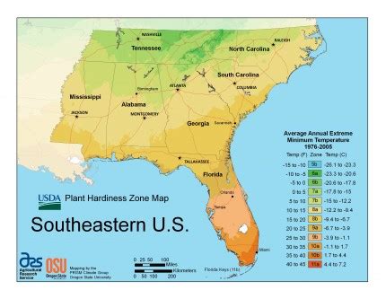 Ohio Plant Hardiness Zone Map