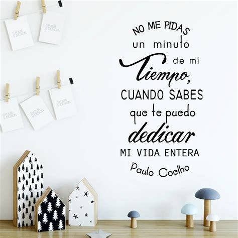 Spanish Quotes Wall Sticker Waterproof Vinyl Wallpaper Decor Bedroom ...