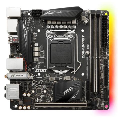 Msi Z I Gaming Pro Carbon Ac Lga Mini Itx Motherboard Z I